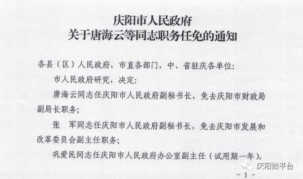 庆阳市文化局人事任命，推动文化繁荣的关键举措